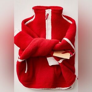 NWOT 🔥 Rare Free People Mountain High Half Zip Fleece - Winterberry Combo
